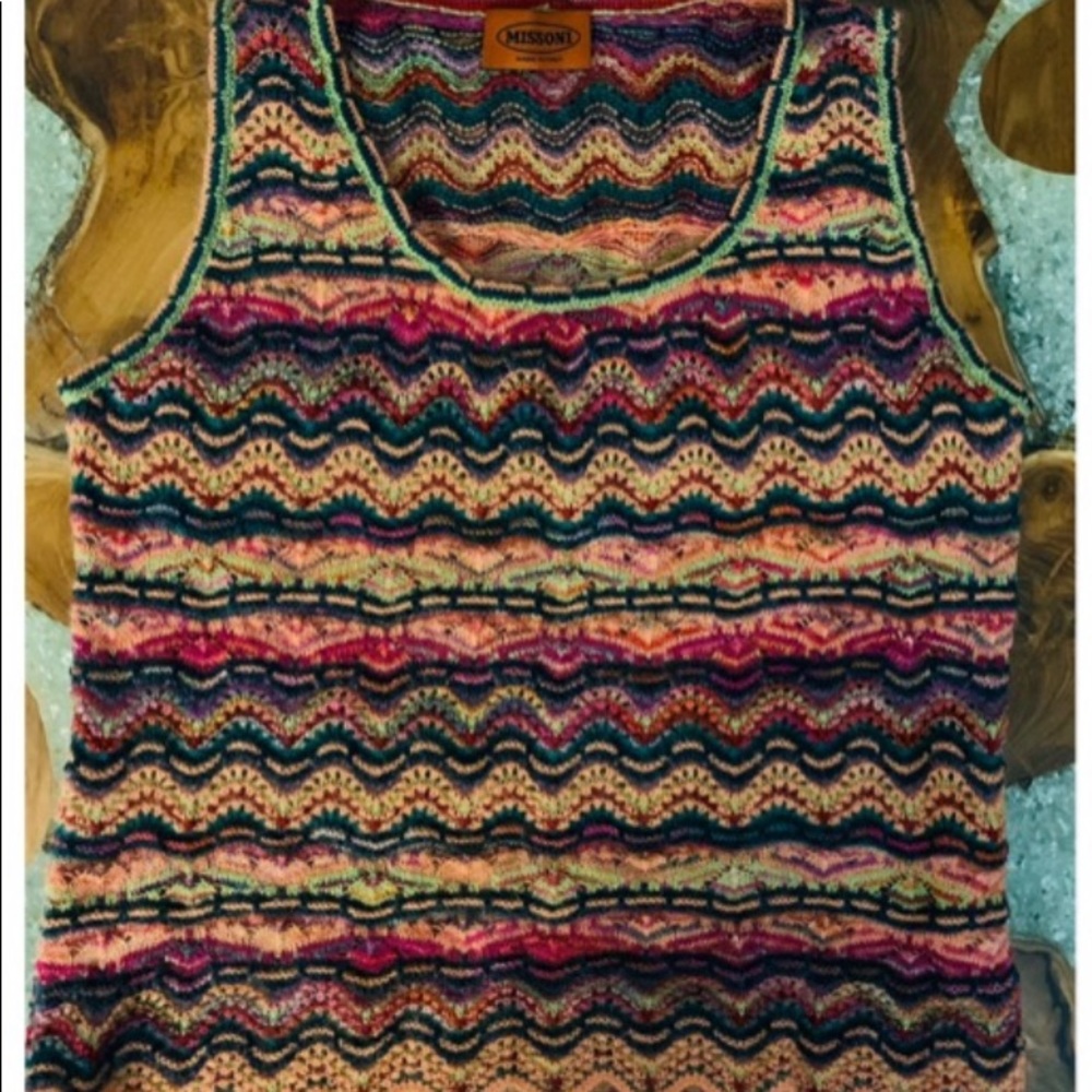 MISSONI sweater vest, intarsia pattern, lovely!